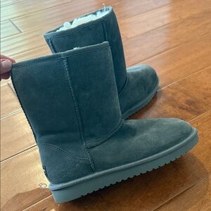 Koolaburra by UGG Charcoal Faux Suede Boots Size 8